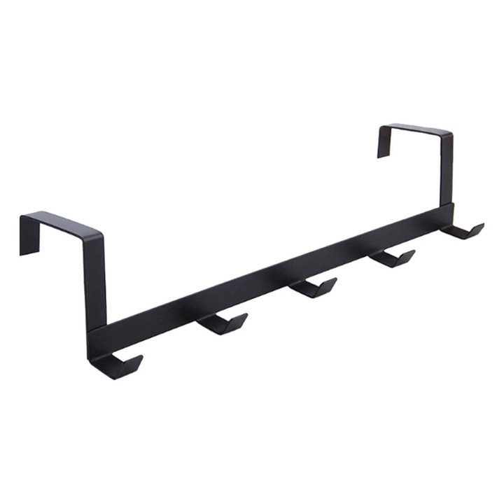 Cuier peste usa YANYXR 5 carlige fier negru 29x5x5.5cm