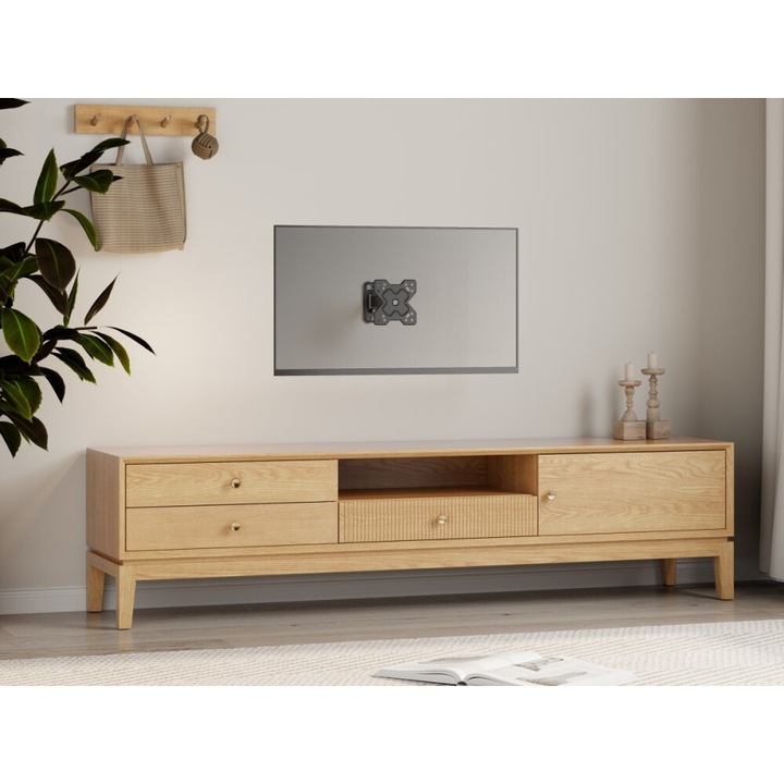 ТВ шкаф Fonestar, 13-32 инча, товароносимост 20 кг, регулируем, черен