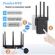 Amplificator Semnal WiFi, N2L Store®, Range Extender Retea WiFi 1200M, 3 Functii Repeater, Mod AP si Router, Transfer 300MBs, 4 Antene, Retea 2.4 G/5G, Conexiune WEP, WPA si WPA2, Slot LAN, Negru
