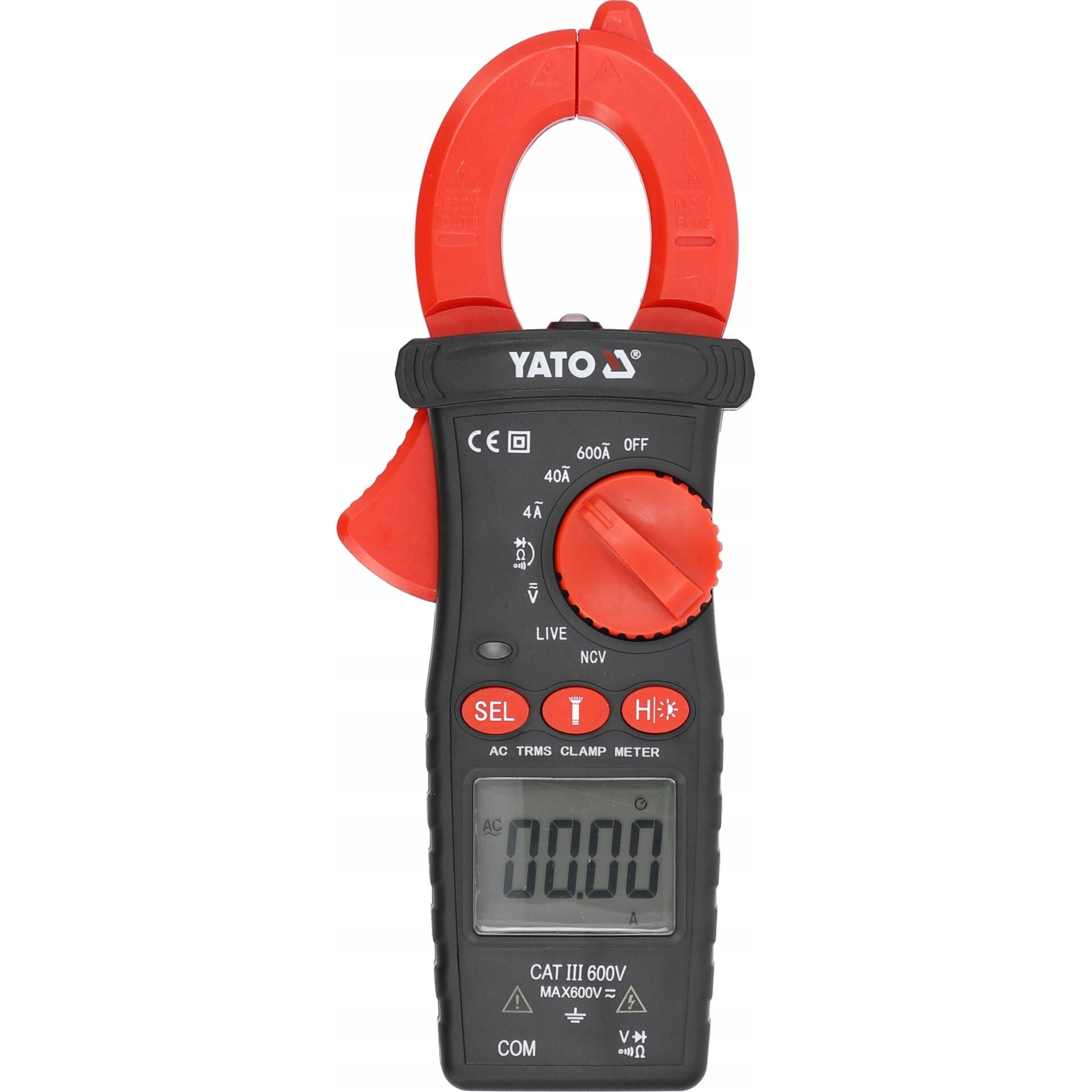 Multimetru Yato TRUE RMS AC 600A, masurare tensiune AC/DC