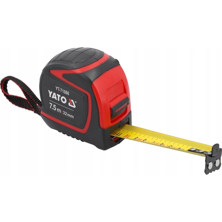 Yato mérőszalag 7,5 m x 32 mm, zárral, mágnessel, ABS, TPR