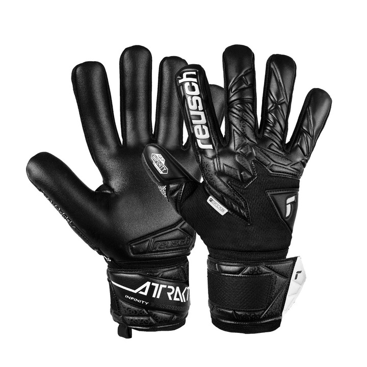 Manusi Portar Reusch Attrakt Infinity NC, Poliester, Negru, marimea 8, M
