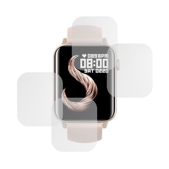 Set 4 x Folie compatibila cu Doogee CS3, Mata InvisiFlex, Anti-Reflexii, Anti-Stralucire, Protectie ideala, Atingere fina, Proprietati regenerabile, Acoperire oleofoba, Tehnologie ULTRA HD