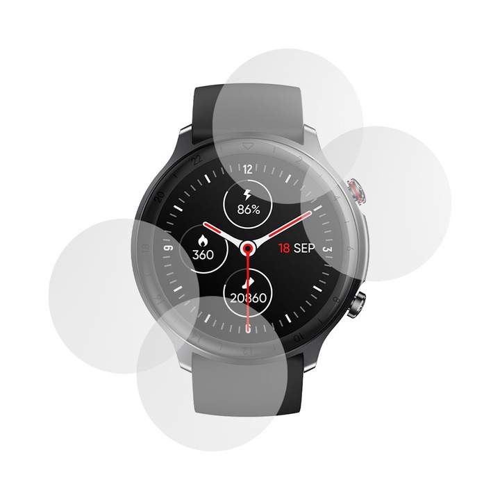 Set 4 x Folie compatibila cu Doogee CR1 Pro, Mata InvisiFlex, Anti-Reflexii, Anti-Stralucire, Protectie ideala, Atingere fina, Proprietati regenerabile, Acoperire oleofoba, Tehnologie ULTRA HD