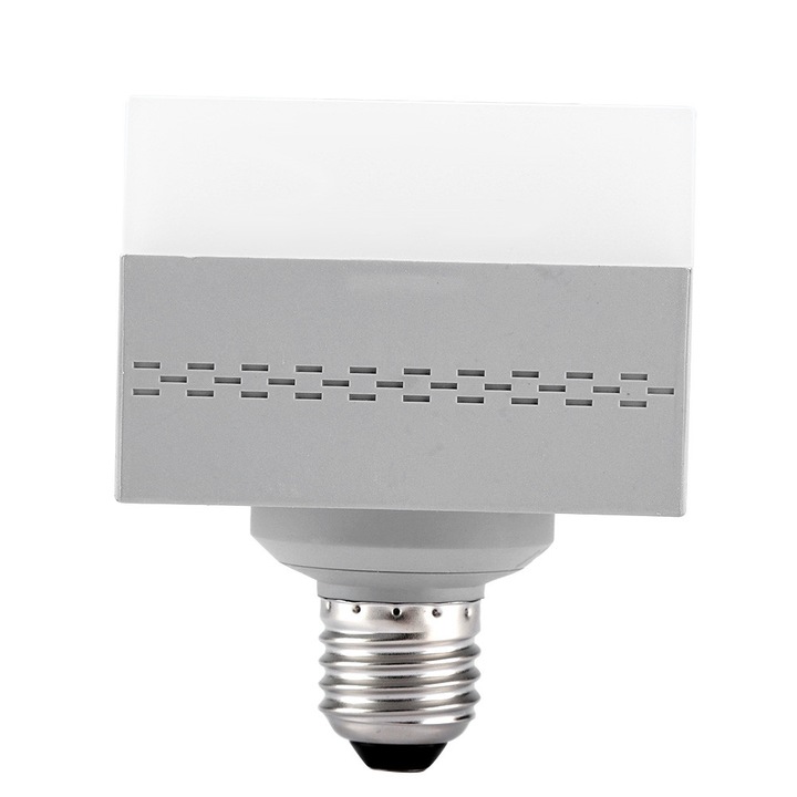 Квадратна LED крушка E27, студено бяла, 18W, енергоспестяваща