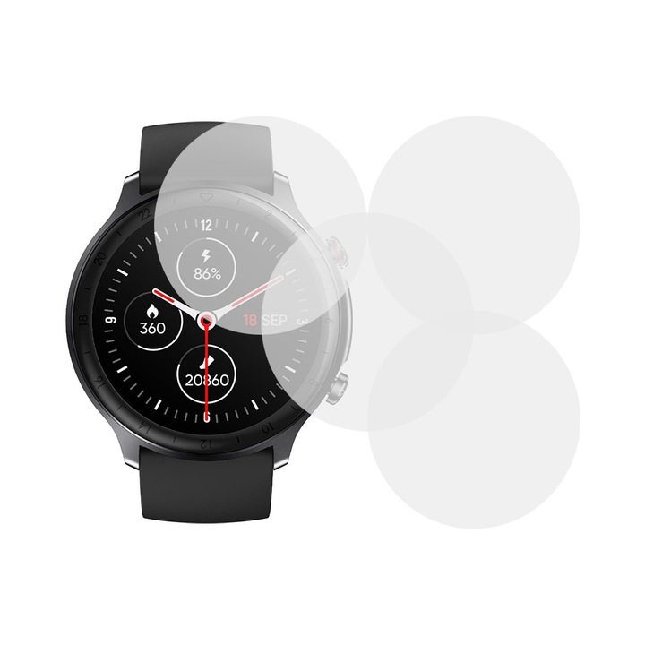 Комплект от 4 x фолио, съвместимо с Doogee CR1 Pro, Commando Shield Full Glue, регенерируем силиконов хидрогел, анти-шок и против счупване, SlimLine NanoShield, прозрачен