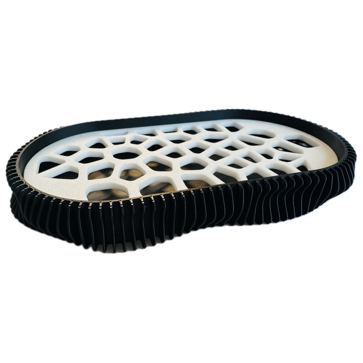 Savoniera, 3D, model Wave, Negru/Alb