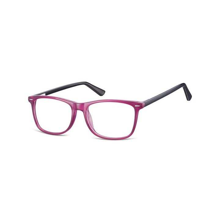 Ochelari de vedere, Sunoptic, set cu etui, purpurii, 13.3x4.3cm