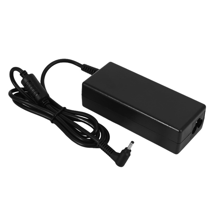Зарядно за лаптоп, 19V 3.42A 65W, черно, 10.7x4.8x2.7см