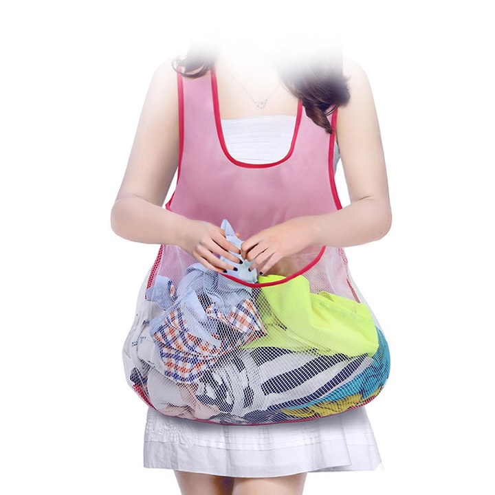 Sort de uscare a hainelor, capacitate mare, impermeabil, fara maneci, 30x45cm