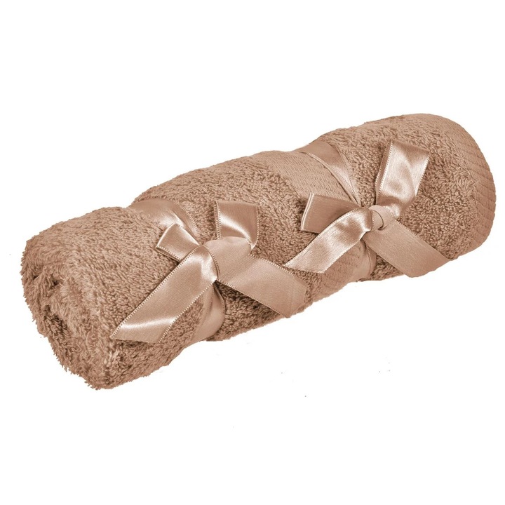 Премиум памучна кърпа Taupe 90x50см