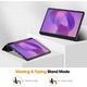Husa pentru Lenovo Idea Tab Pro / Pro Paper 12.7 inch cu functie wake-up/sleep si compartiment pentru stylus tip stand - negru