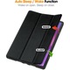 Husa pentru Lenovo Idea Tab Pro / Pro Paper 12.7 inch cu functie wake-up/sleep si compartiment pentru stylus tip stand - negru