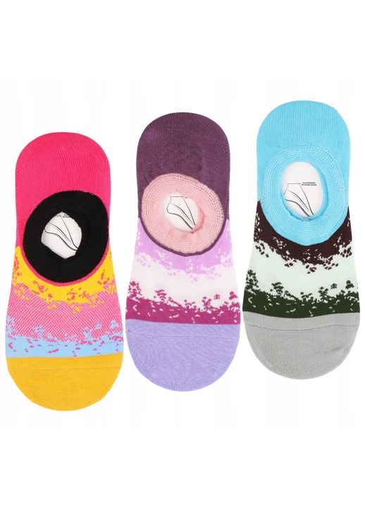 3 pár női zokni, Moraj, pamut/poliamid, többszínű, 38-41 EU