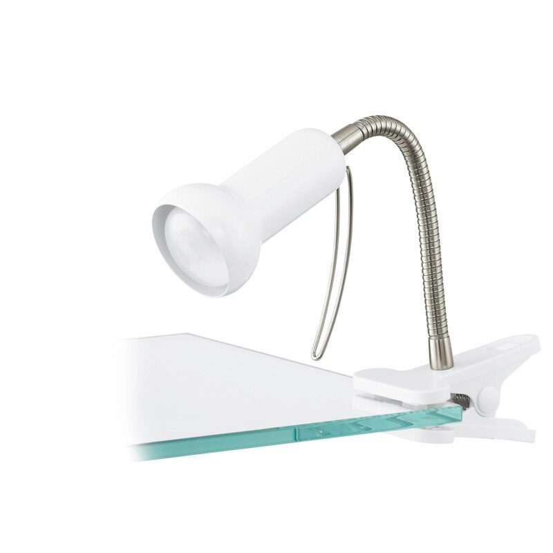 Veioza cu clema Eglo Fabio, E14, 1x40W, alba