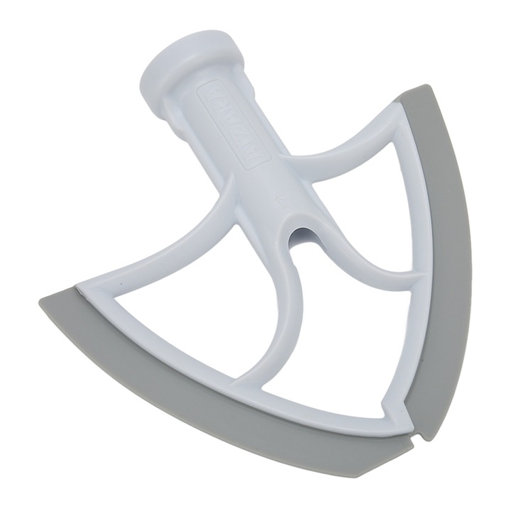 Paleta mixer, inox/silicon, pentru KitchenAid, gri