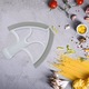 Paleta mixer, inox/silicon, pentru KitchenAid, gri
