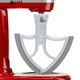 Paleta mixer, inox/silicon, pentru KitchenAid, gri