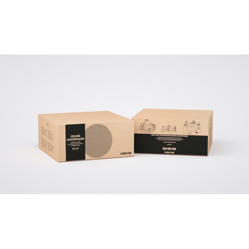 Boxa rotunda incorporabila, Fonestar, 6", alb, 15W RMS, IP-44