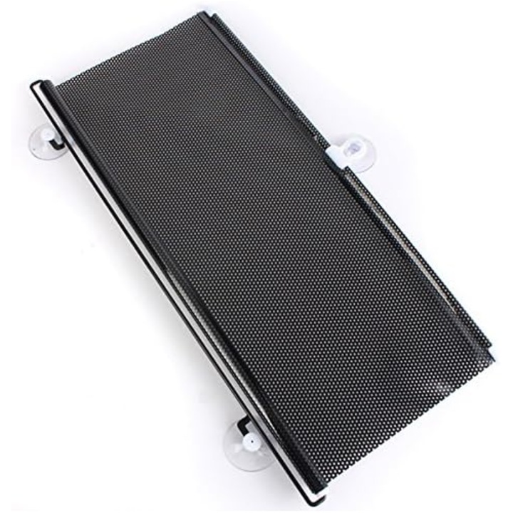 Универсален прибиращ се сенник за кола, сгъваем, за предно или страничен прозорец, ролка с UV защита, 45 x 125 cm