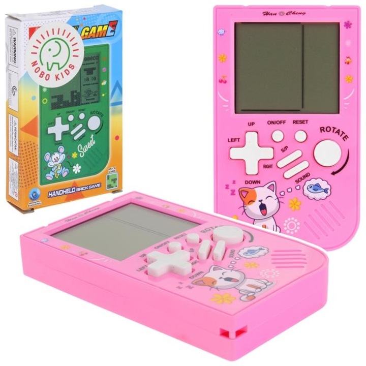 Tetris elektronikus játék, Nobo Kids, 6,3x1,7x10,6cm, 3 év feletti gyermekeknek