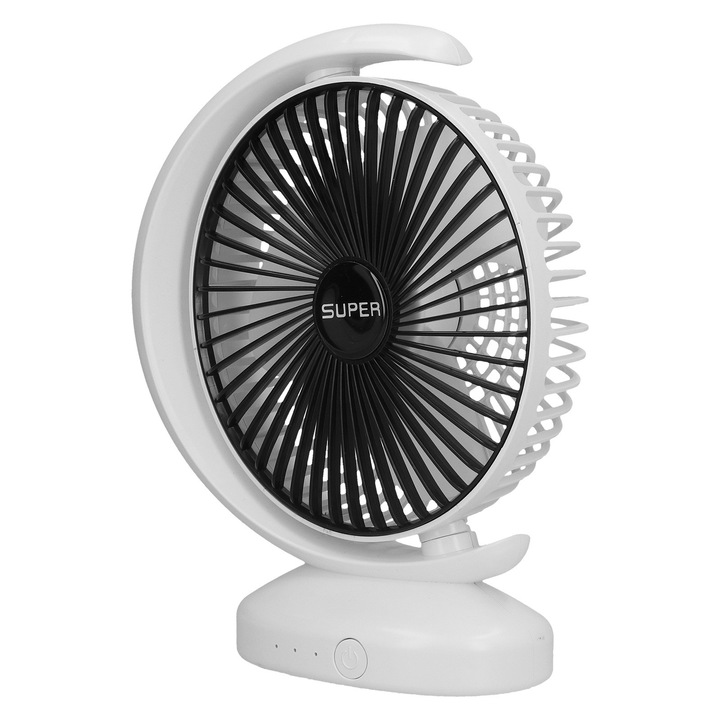 Ventilator portabil cu alimentare USB, functionare silentioasa, ajustare flexibila, dimensiuni compacte
