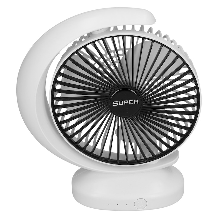 Ventilator portabil cu alimentare USB, functionare silentioasa, ajustare flexibila, dimensiuni compacte