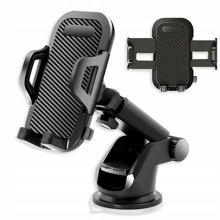 Suport auto pentru telefon Pixel, negru, montare pe parbriz sau birou, rotire 360°