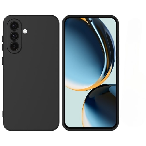 Husa pentru Samsung Galaxy A56, Silicon Premium Catifelat, Protectie Camere, Microfibra In Interior, Negru