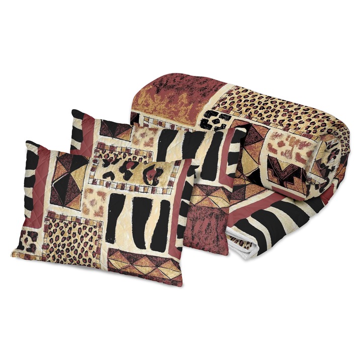 Steppelt paplan garnitúra 2 személyes 200x220 cm és 2 nyomott párna 50x70 cm NufJoy® Sahara, töltet 250 g/m2 antiallergén szilikon pehely, mikroszálas huzat, közepes hőfok