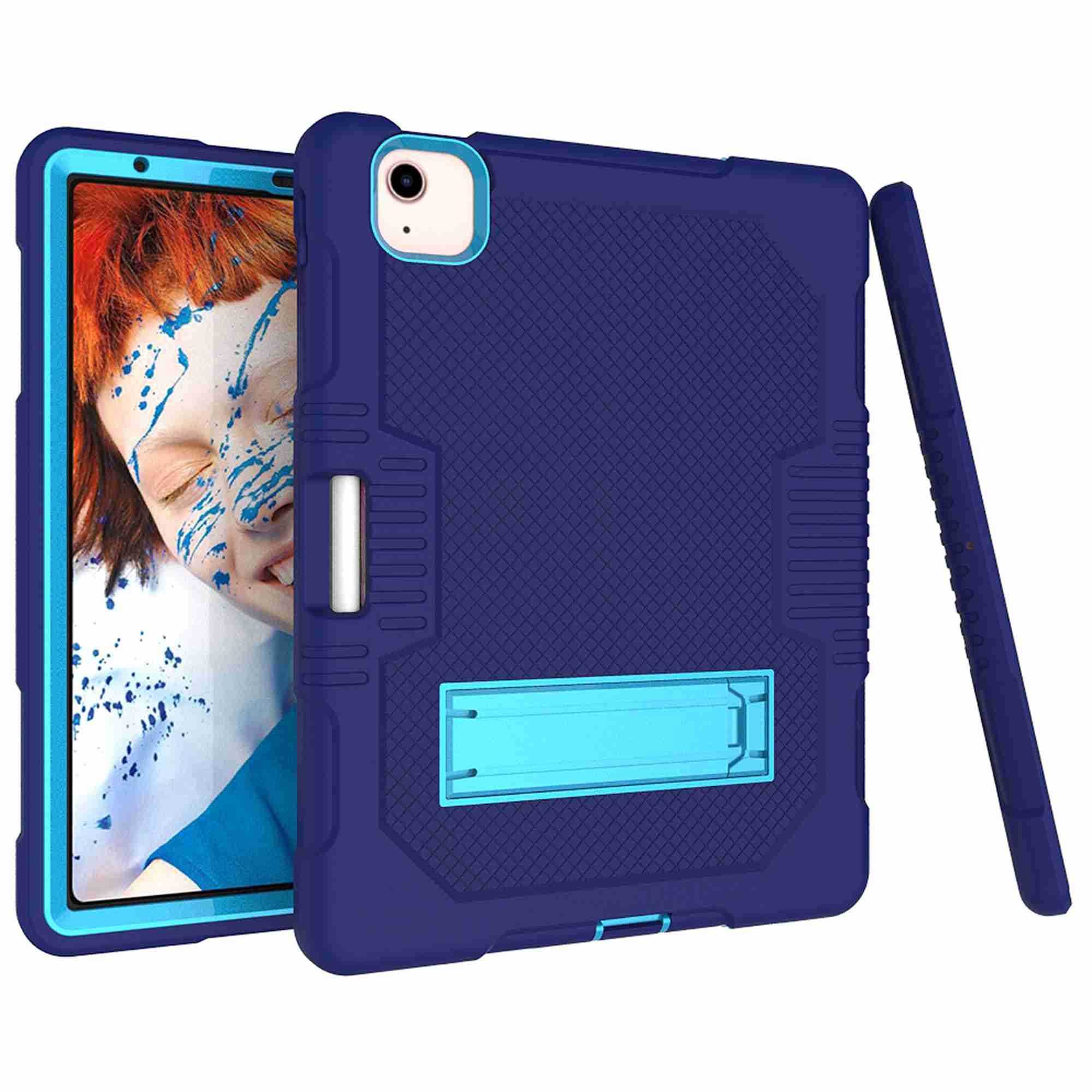 Etui pentru iPad Pro 12.9" set, cu suport, loc pentru rysik, albastru