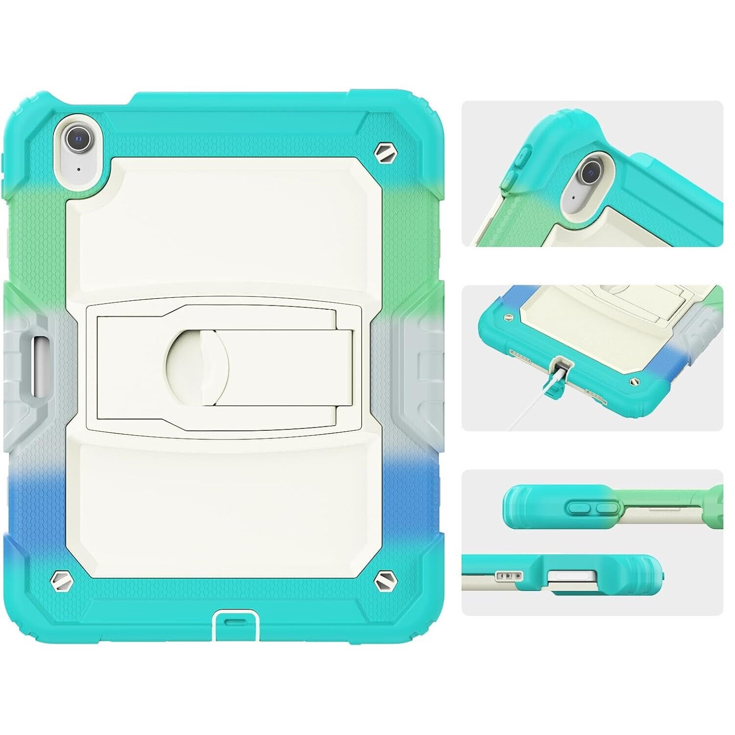 Husa pentru iPad Mini 6 8,3", cu suport si loc pentru pix, verde