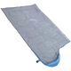 Sac de dormit turistic mumie ZakupyTV, 200x70cm, captuseala HollowTech, albastru/negru, set cu husa