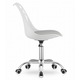 Scaun birou pentru copii, RENO, Nan, alb-gri, reglabil 84-96cm