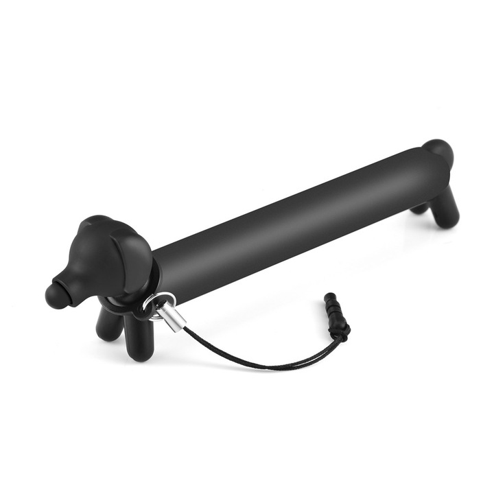 Stylus pen tip dachshund, Zeaicos, design creativ, compatibilitate universala, negru, 122x33x20mm