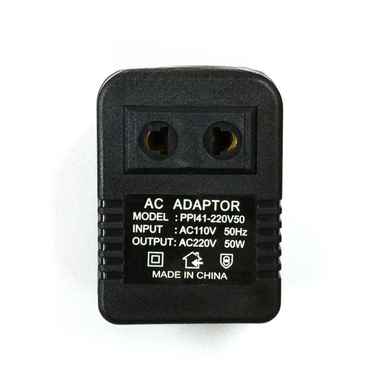 Stabilizator de tensiune, transformator step down, 50W, design compact, multicolor