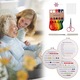 Kit de broderie pentru incepatori, set cu unelte de cusut, foarfece ergonomice, 8 culori fir de broderie, portabil