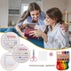 Kit de broderie pentru incepatori, set cu unelte de cusut, foarfece ergonomice, 8 culori fir de broderie, portabil