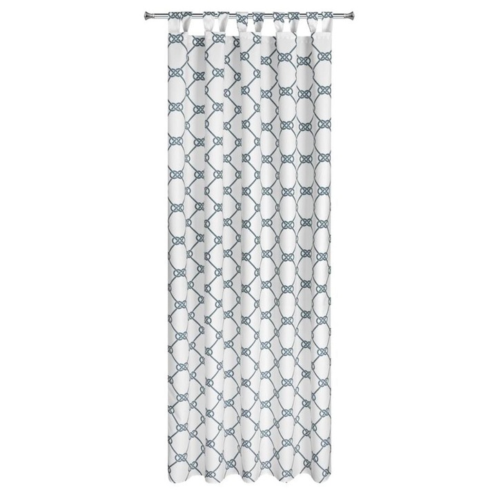 Perdea de gradina, 155x220cm, alb, poliester, impermeabila