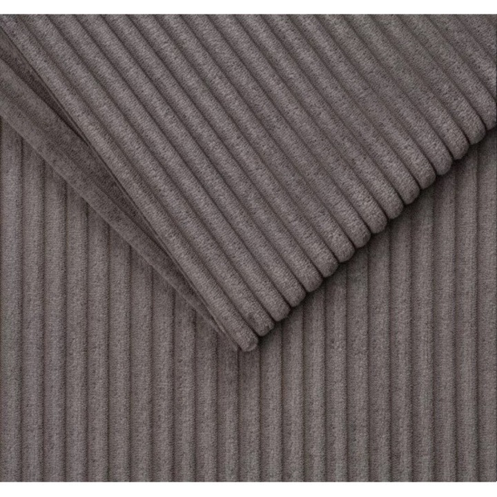 Tesatura de tapiterie Velur reiat, Material textil Cordroy, Taphiceros, Stoffa Catifea pentru Perne, DIY, Canapele, Heko Panels, Gri inchis, Dimensiune 100 cm x 142 cm
