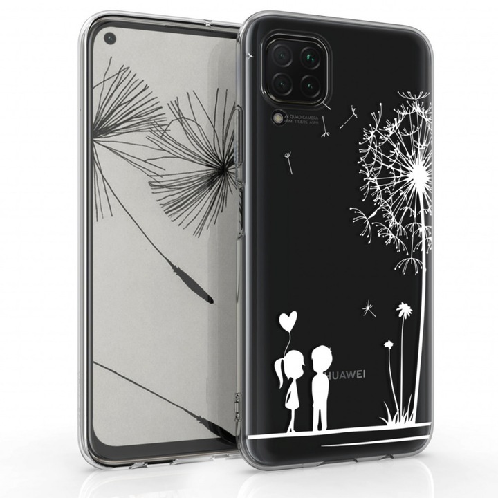 Кейс за Huawei P40 Lite, Силиконов, Бял, 52161.07