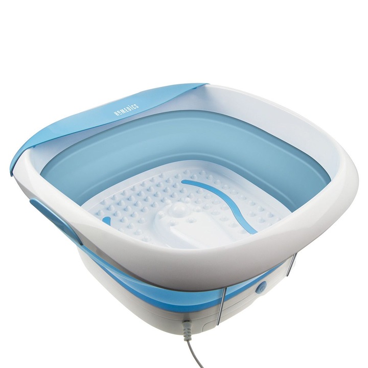 Aparat de hidromasaj pliabil cu vibratii FB-350-EU, HoMedics, Alb/Albastru