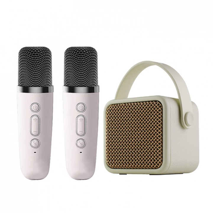 Тонколона Kisonli G23, Караоке, Bluetooth, USB, SD, AUX, RGB, Черен