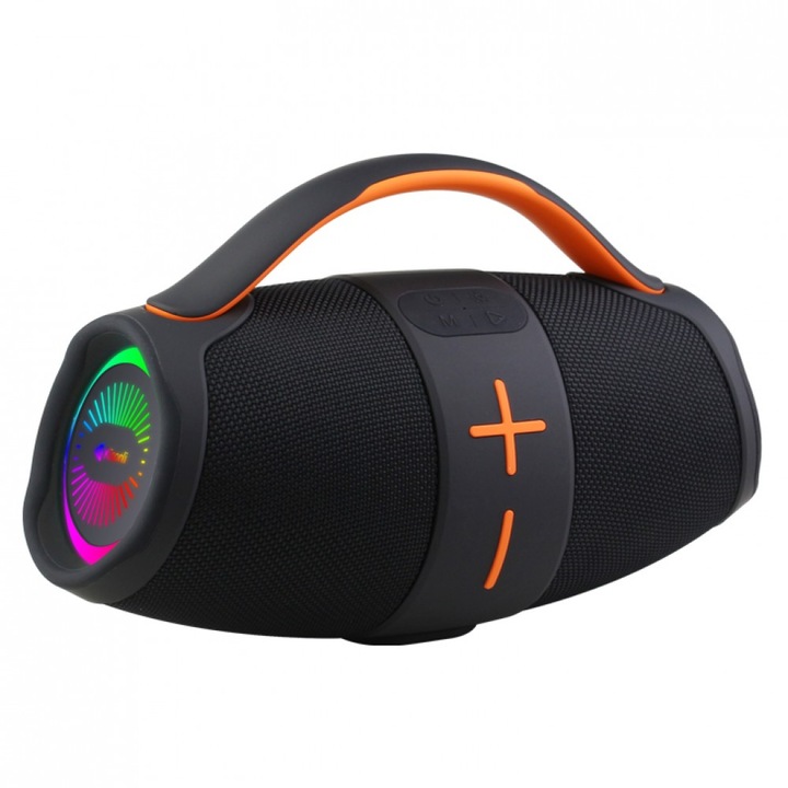 Тонколона Kisonli K13, Bluetooth, USB, SD, AUX, RGB, Черен