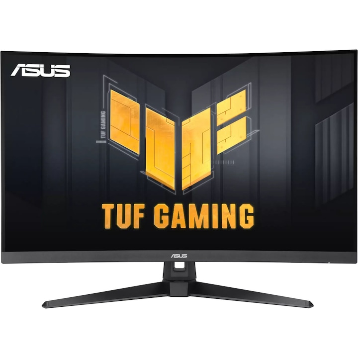 Монитор 32'' ASUS TUF Gaming VG32WQ3B, LED, VA, 2560 x 1440, 2 x HDMI 2.0, 1 x DisplayPort 1.4, 1 x Audio Out, Вградени високоговорители 2 x 2W