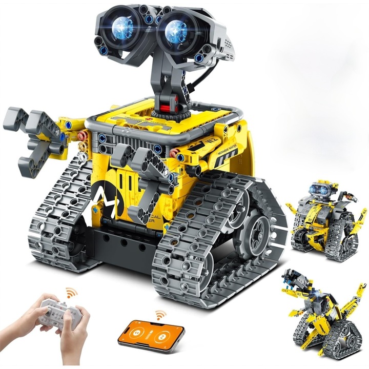 3 в 1 Remote Control Robot Building Blocks Kit Controlled Educational Coding Project Set Творчески подарък за рожден ден за 6 7 8 9 10 11 12+