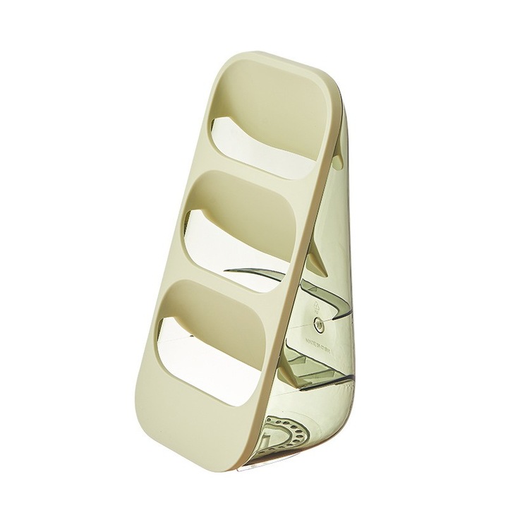 Cyrax прозрачна кутия за съхранение с наклонена вложка, зелена