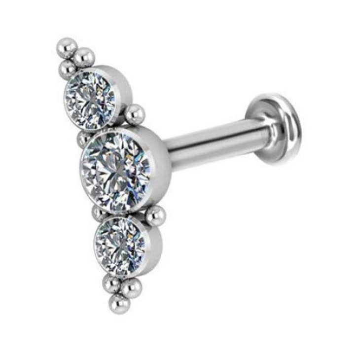 Piercing dama, Crazy Needles, titan, 1.2/8