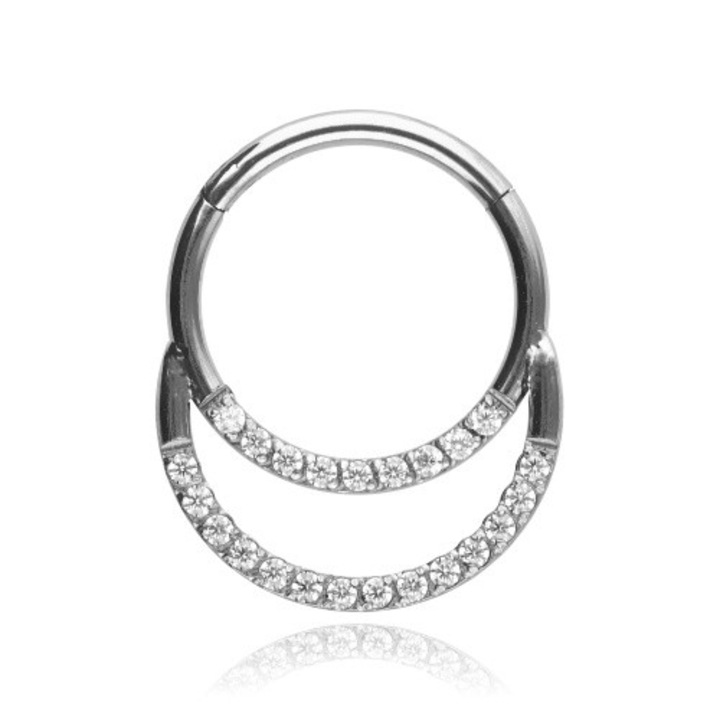 Piercing dama, Crazy Needles, titan, zirconiu, 1.2/10