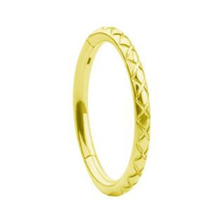 Piercing dama, Crazy Needles, titan, auriu, 1.2/8